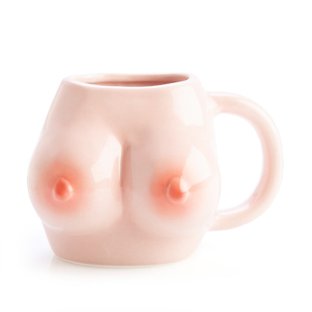 3D Boobs Mug - Funny Novelty Coffee Cup for Men & Women - Perfect for Gag Gifts, Office Pranks, and Birthday Parties