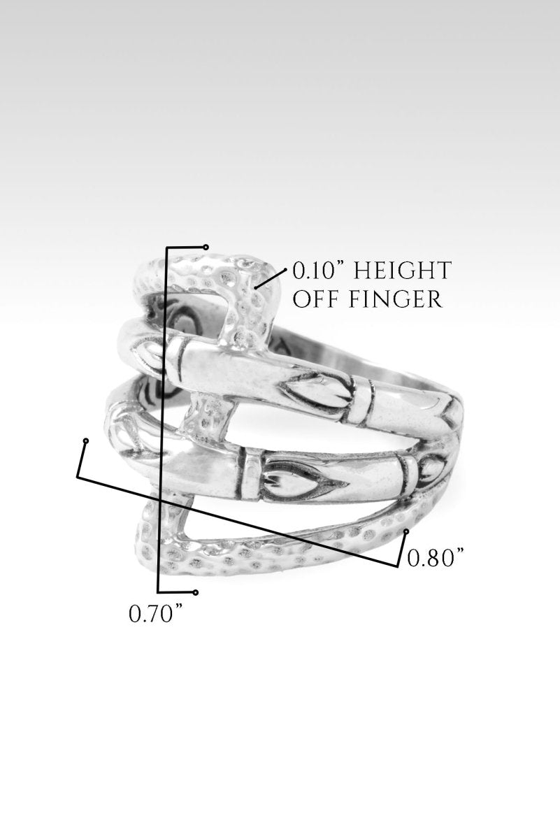 Elegant Blossoms of Grace Ring™ - Bamboo Design for Women | Perfect for Weddings, Parties & Everyday Wear