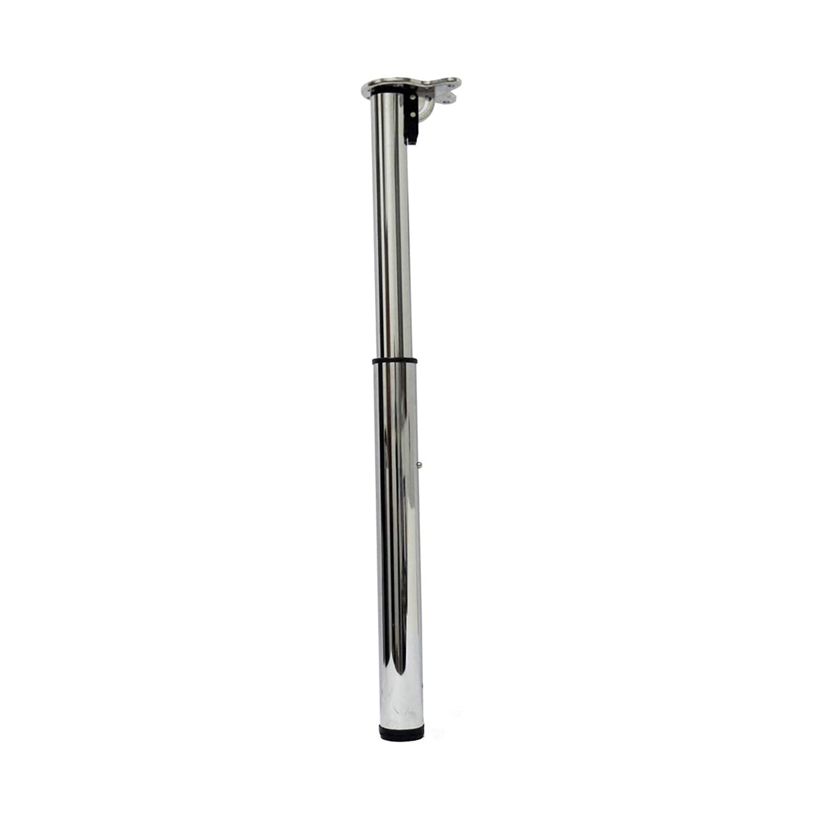 Adjustable Steel Support Legs for Dining Tables - Foldable, Telescopic, Invisible Furniture Feet with Zinc Alloy Base (39.4in/100cm, Steel Color) - Perfect for Extendable Tables, Kitchen Islands & Space-Saving Furniture