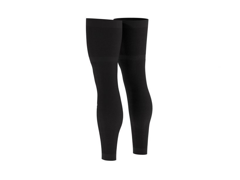 Compressport Unisex Full Leg Compression Sleeves - Black for Running, Cycling & Recovery - Improve Performance & Reduce Muscle Fatigue