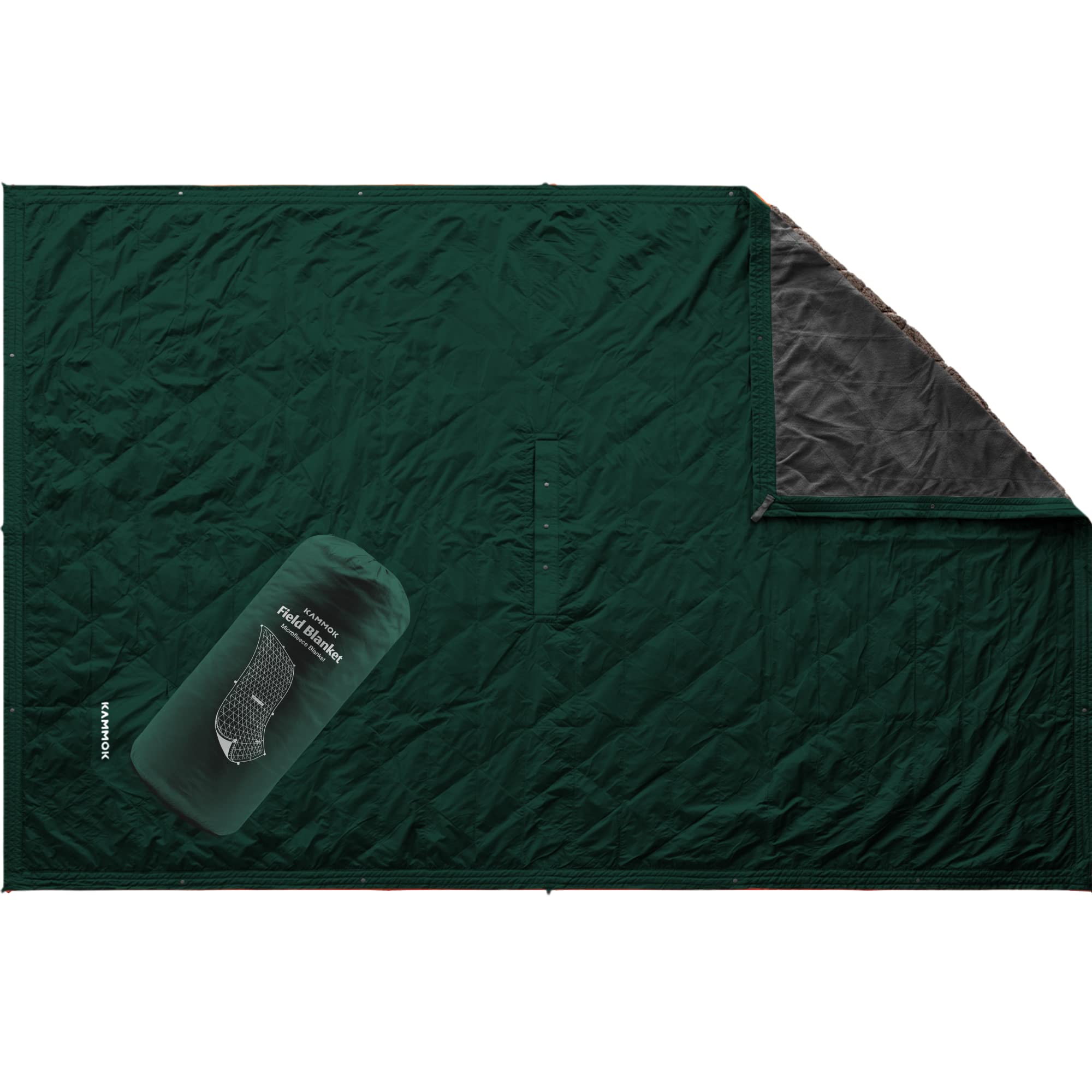 KAMMOK Field Blanket - Premium Microfleece, Water Resistant & Durable Camping Blanket (84