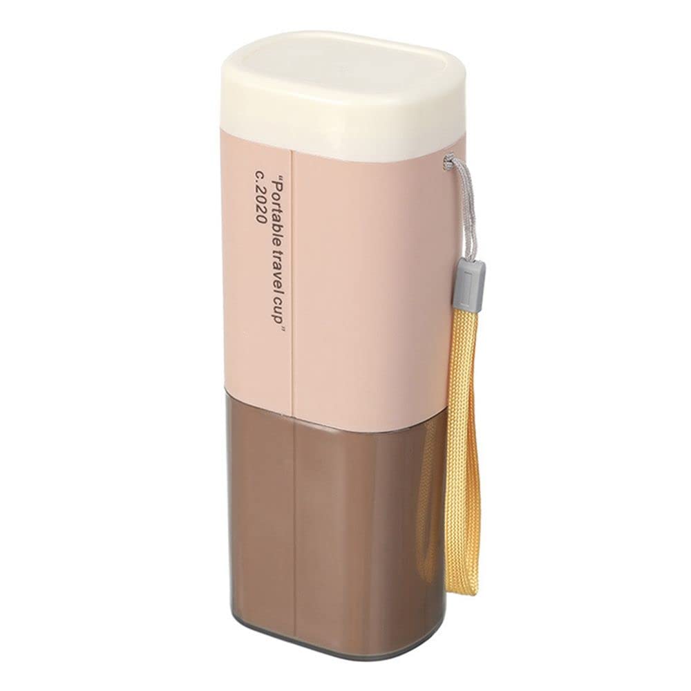 Portable Toothbrush Holder Travel Case - Waterproof Bathroom Storage Box for Toothbrush & Toothpaste, Pink - Ideal for Camping, Gym, and Travel Accessories