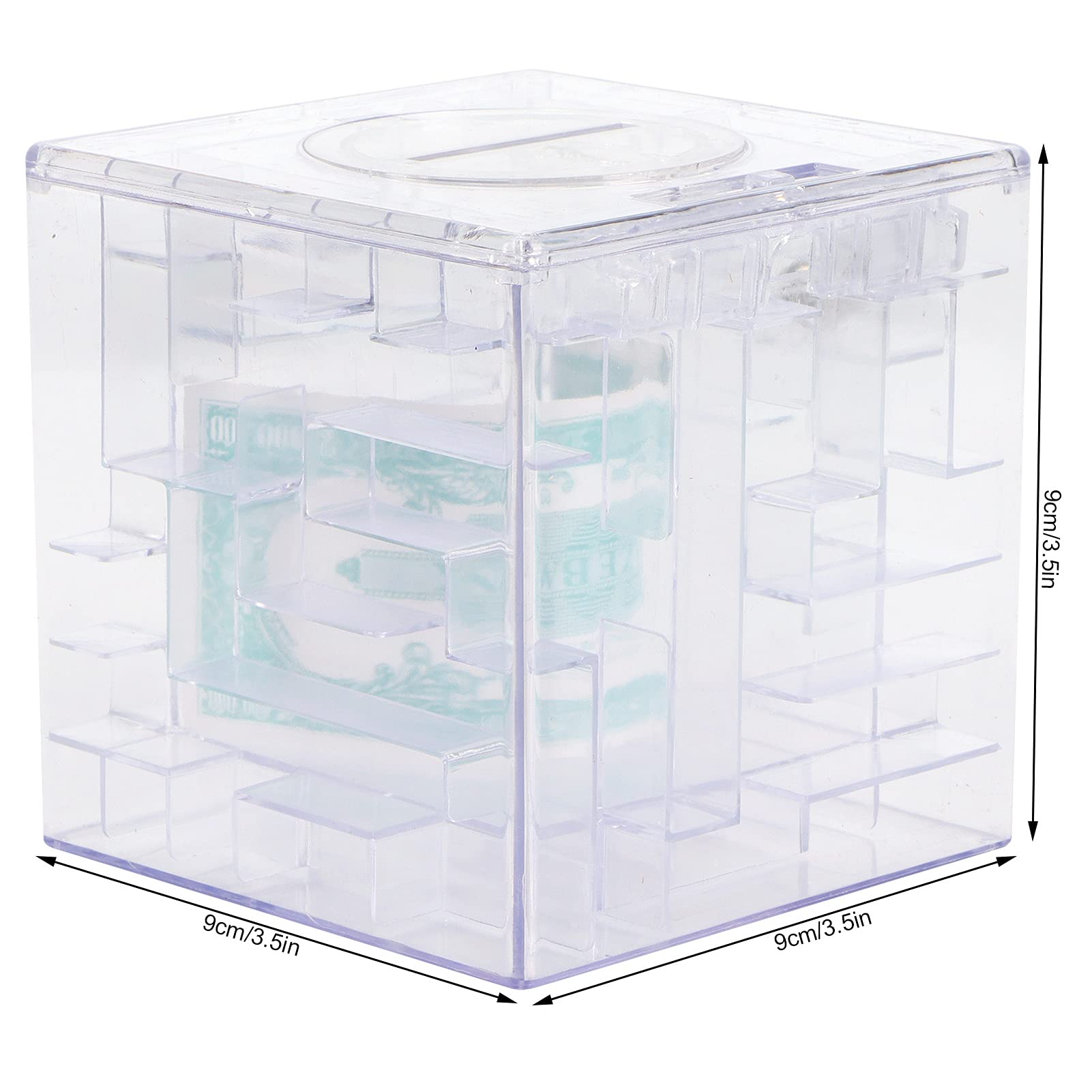 Money Maze Puzzle Box - Fun Brain Teaser Game for Kids & Adults | Unique Money Gift Holder for Birthdays & Parties (White) | Perfect for Gifts, Party Favors & Family Game Nights