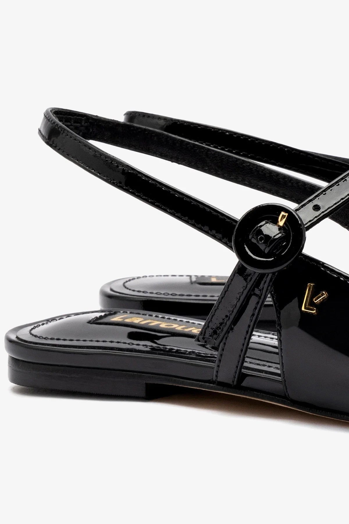 Georgina Ballet Flat - Black Patent Leather Shoes for Women | Comfortable & Stylish for Work, Office, and Casual Wear