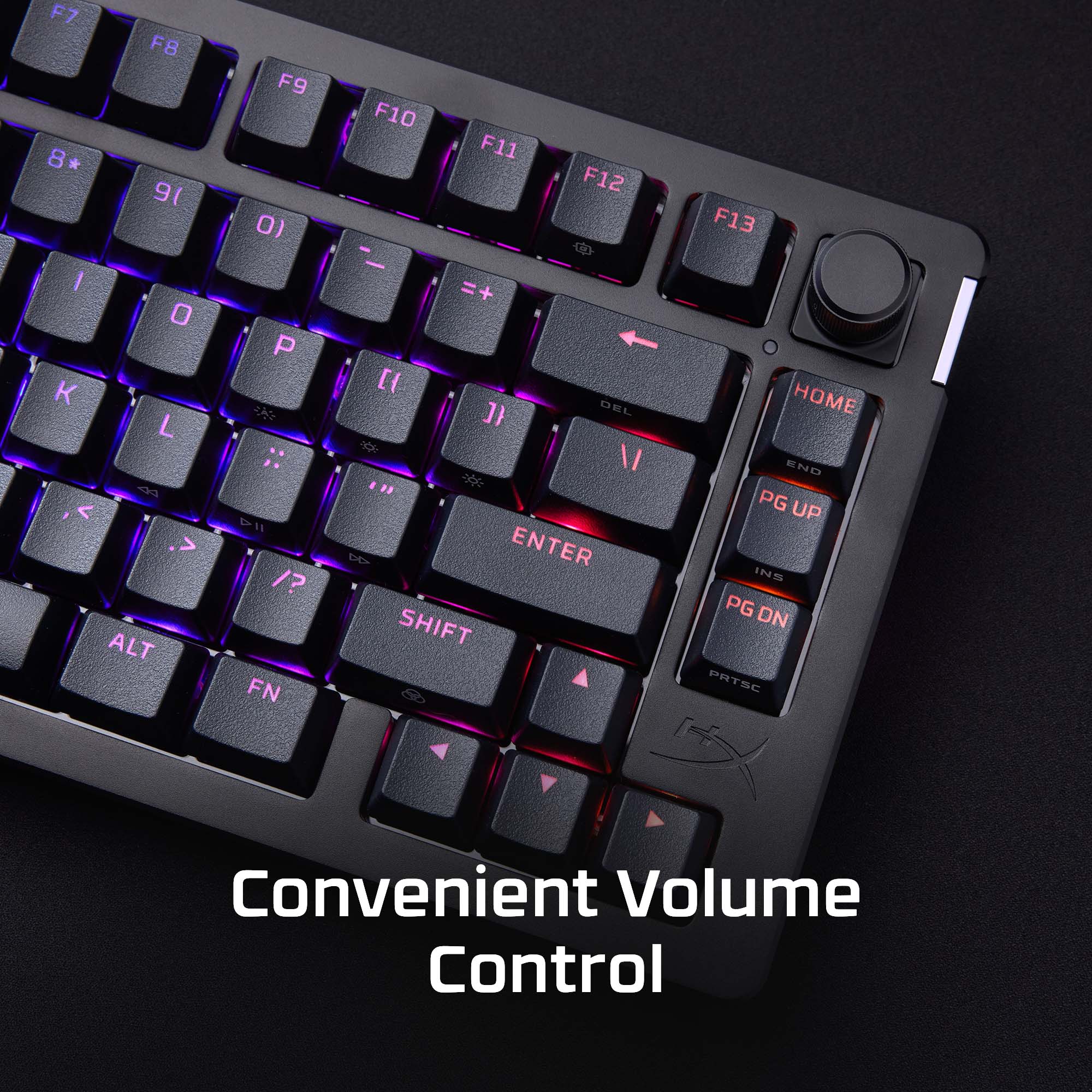 HyperX Alloy Rise 75% Mechanical Gaming Keyboard - RGB Backlit, Anti-Ghosting, Compact Design for PC/PS5/Xbox - Perfect for Esports, Streaming & Office Work