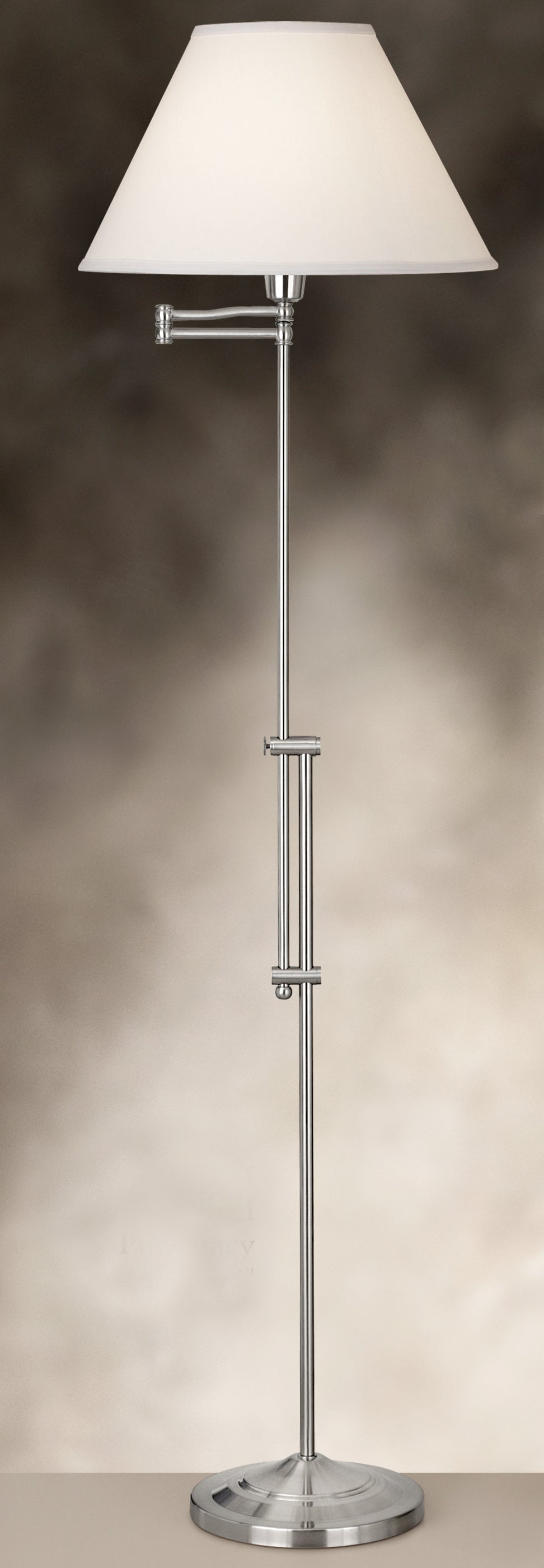 Brushed Metal Adjustable Height 3-Way Articulating Floor Lamp - Perfect for Living Room, Bedroom Reading & Office Task Lighting