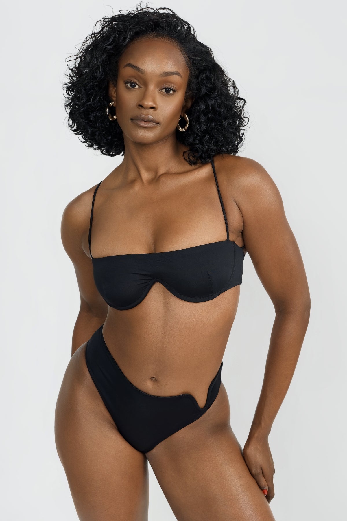 Eliza Full Coverage Women's Underwear - Comfortable High Waisted Panties for Everyday Wear - Perfect for Yoga, Work & Lounge - Black