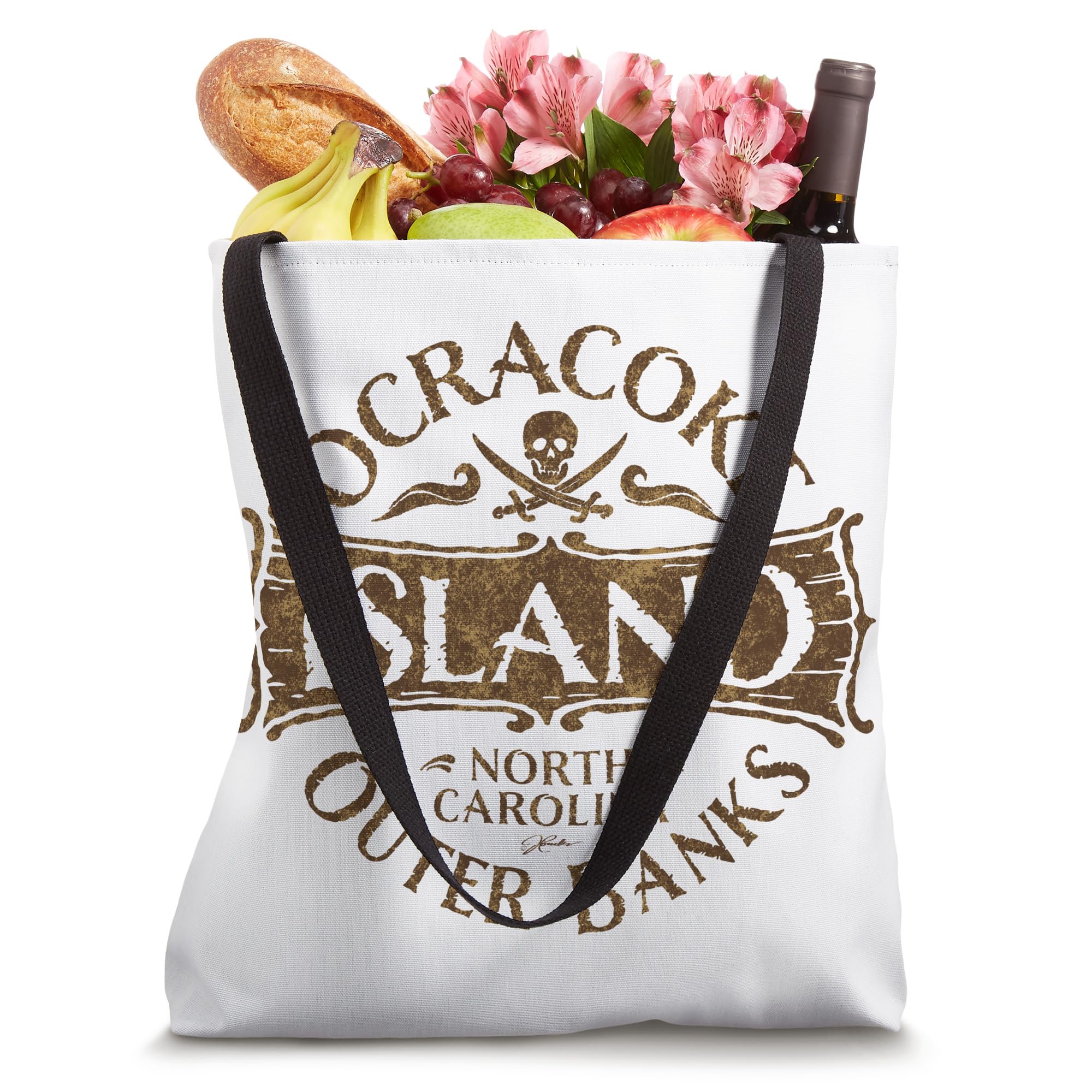 JCombs: Stylish & Durable Ocracoke Island North Carolina Tote Bag - Perfect for Beach Trips, Shopping & Travel