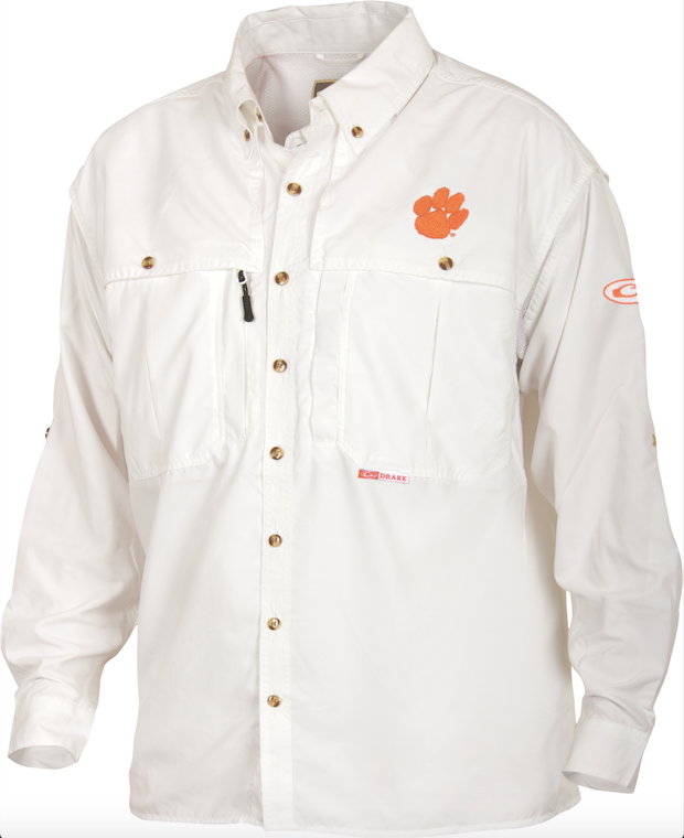 Clemson Wingshooter's Long Sleeve Shirt for Hunting & Outdoor Activities - Durable & Comfortable Hunting Apparel for Men