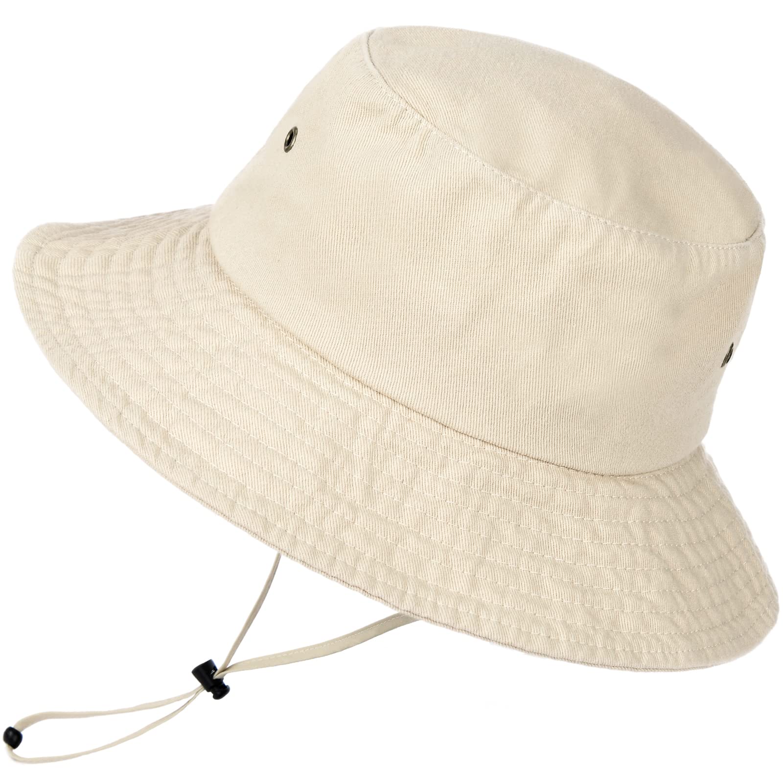 FURTALK Kids Cotton Bucket Hat for Boys & Girls - Adjustable Sun Hat with Strings for Toddlers - Perfect for Summer Outdoor Activities, Beach, and Travel