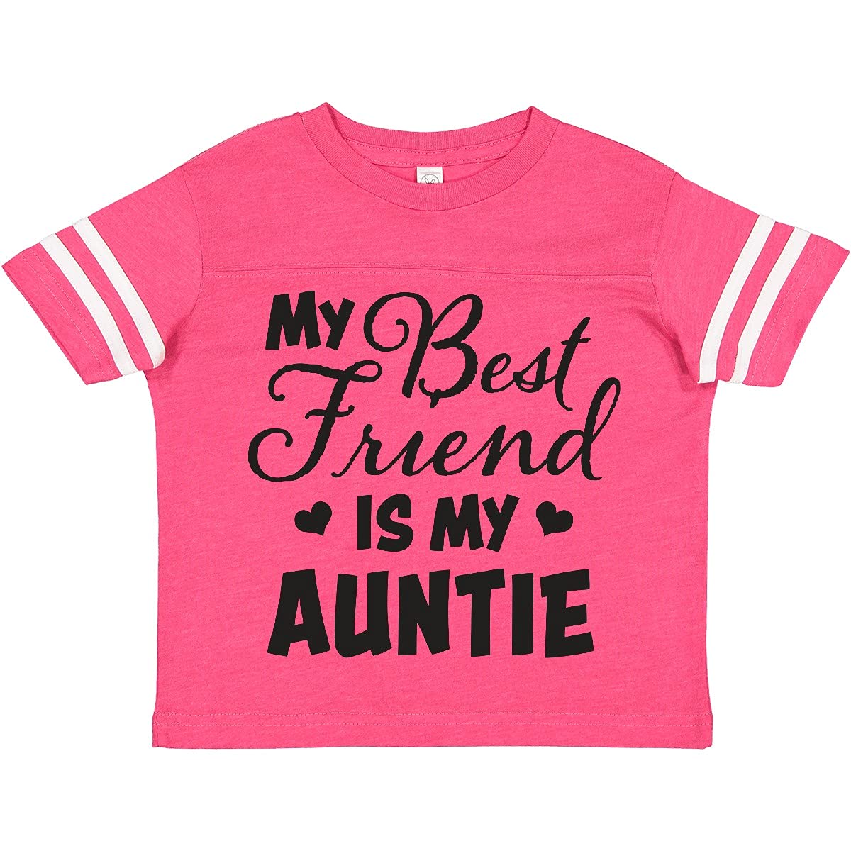 My Best Friend is My Auntie with Hearts Toddler T-Shirt for Playdates & Family Gatherings