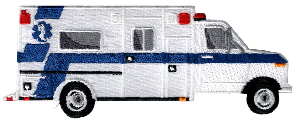 EMT Paramedic Embroidered Iron-On Patch - Ambulance Rescue Souvenir Applique for Uniforms, Jackets & DIY Crafts