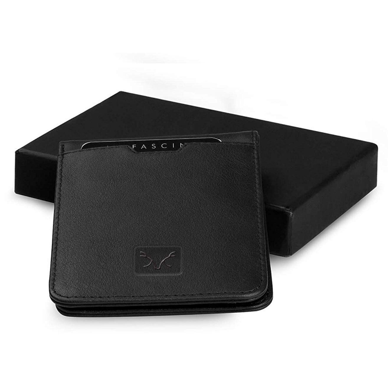 Premium Genuine Leather RFID Blocking Bifold Wallet for Men - Slim & Stylish Mens Wallet with Multiple Card Slots & ID Window - Perfect for Everyday Use, Travel, and Business