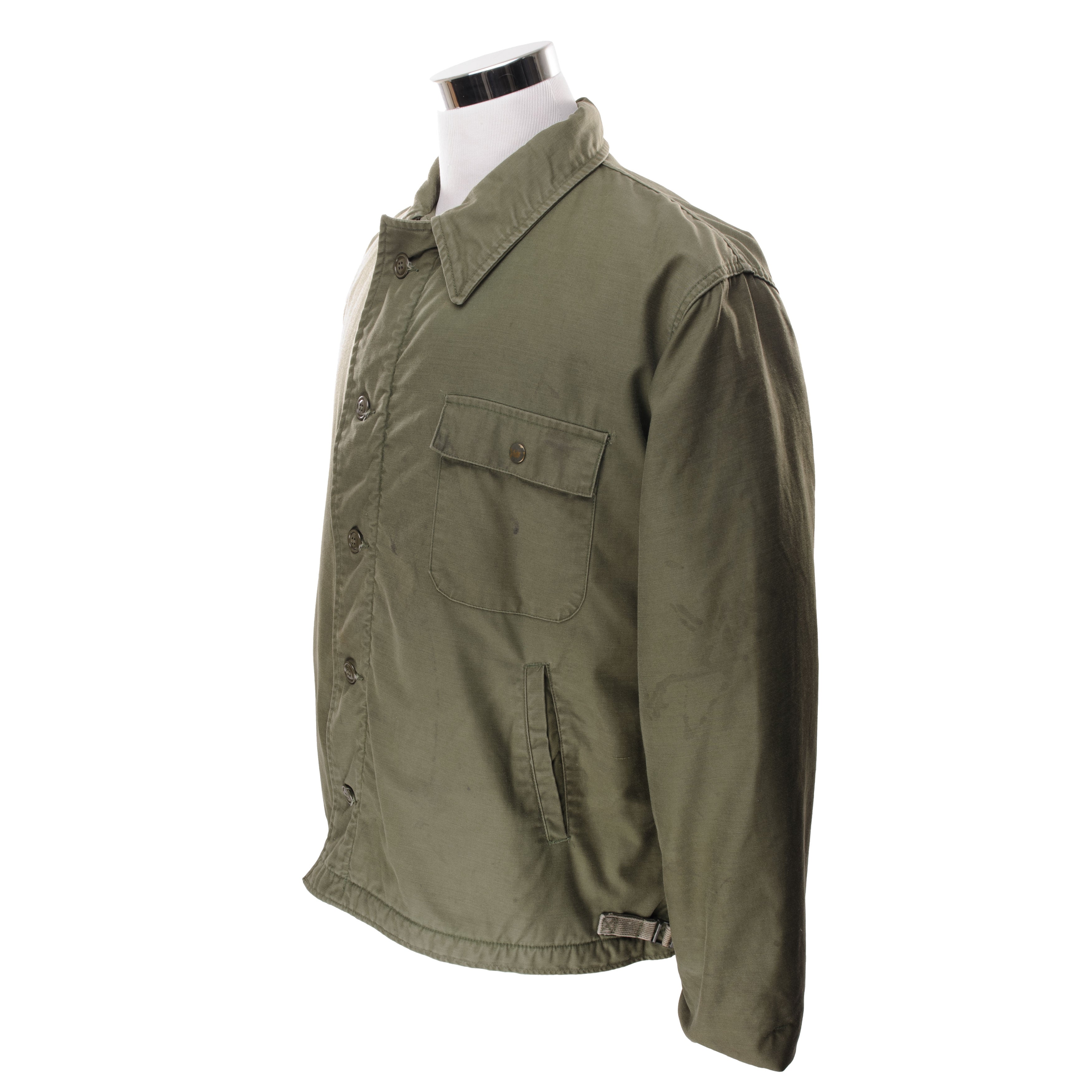 Vintage US Navy A2 Deck Jacket Cold Weather 1986 Size XL - Authentic Military Outerwear for Winter & Outdoor Activities