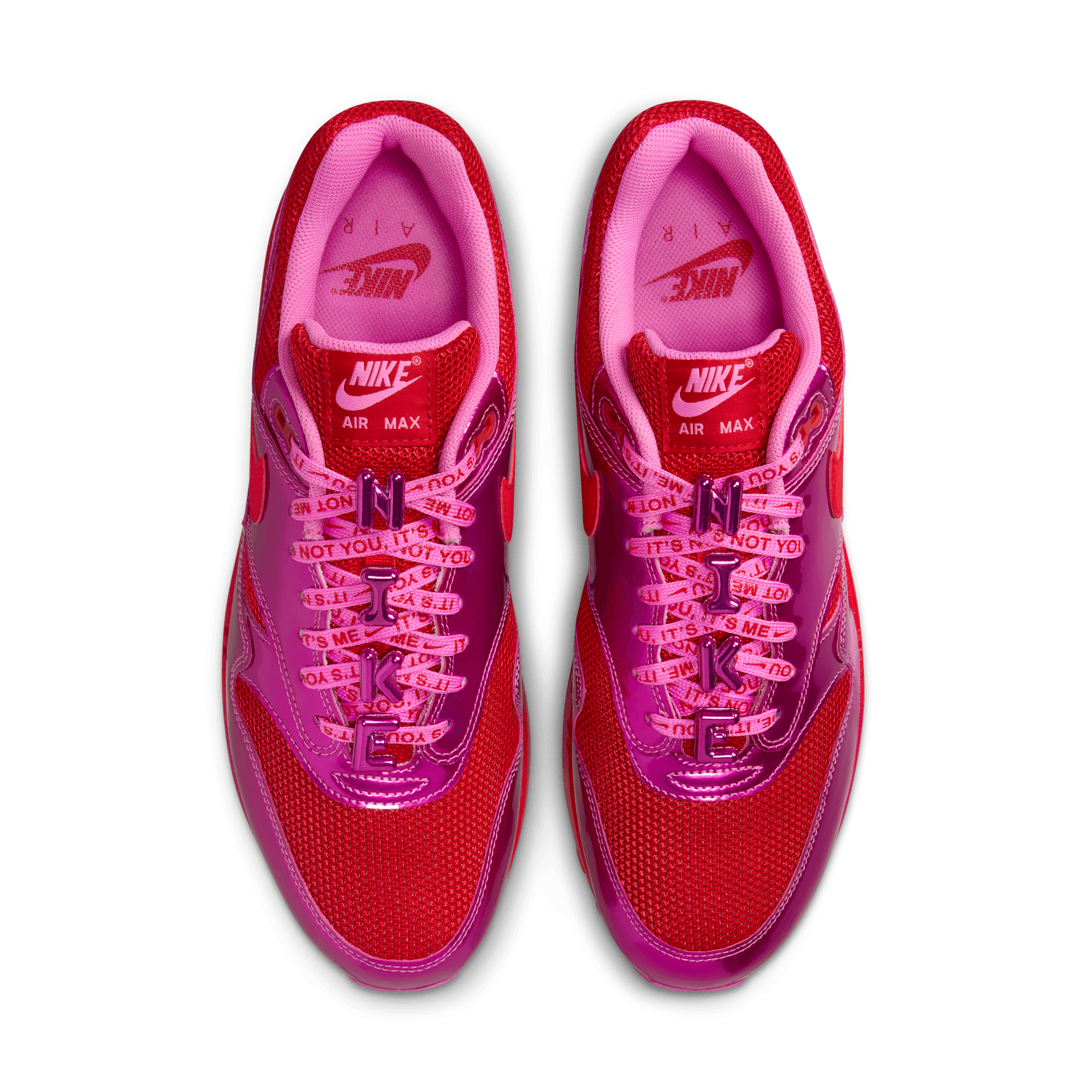 Nike Air Max 1 Premium Valentine's Day Edition - Playful Pink Women's Running Shoes for Valentine's Day Gifts & Casual Wear