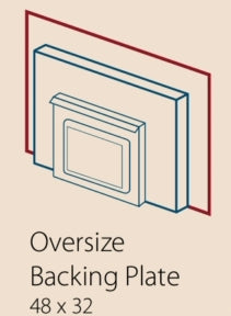 True North Oversize Backing Plate for TN20 Wood Burning Insert - Durable Fireplace Accessory for Enhanced Safety & Efficiency | Perfect for Home Heating & Wood Stove Maintenance