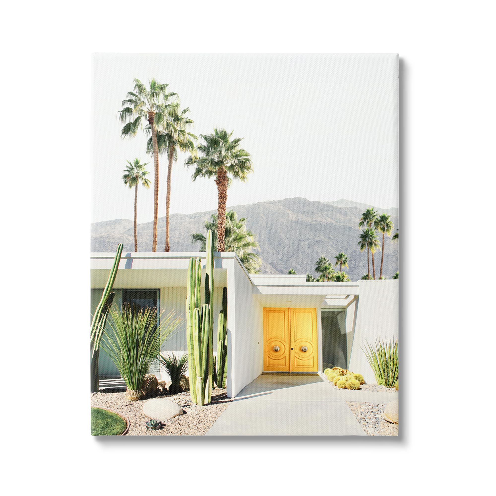 Stupell Industries Palm Springs House Photography Canvas Wall Art - Modern Home Decor by Sisi & Seb - Perfect for Living Room, Bedroom or Office Wall Decor