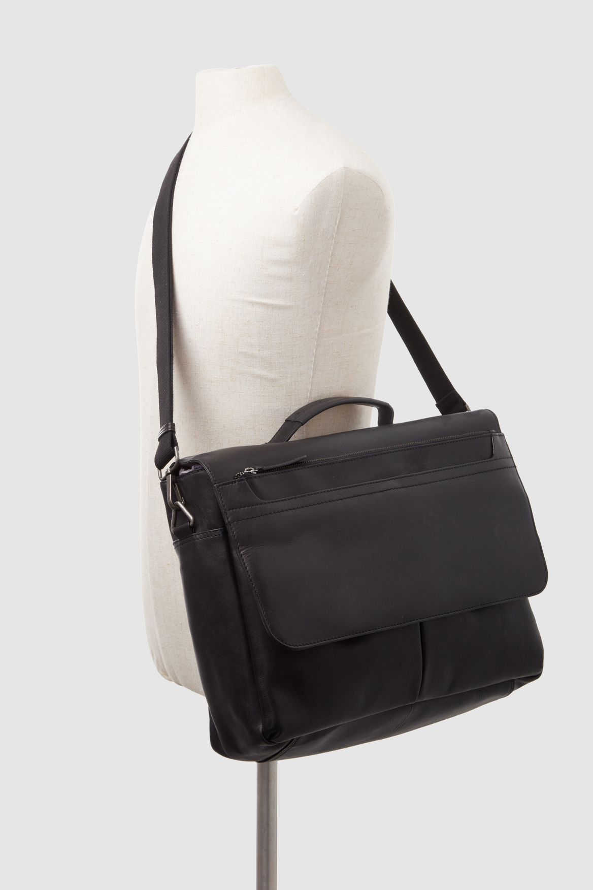 Premium Angus Leather Briefcase for Men - Durable Professional Business Bag with Multiple Pockets - Perfect for Office, Travel & Commuting