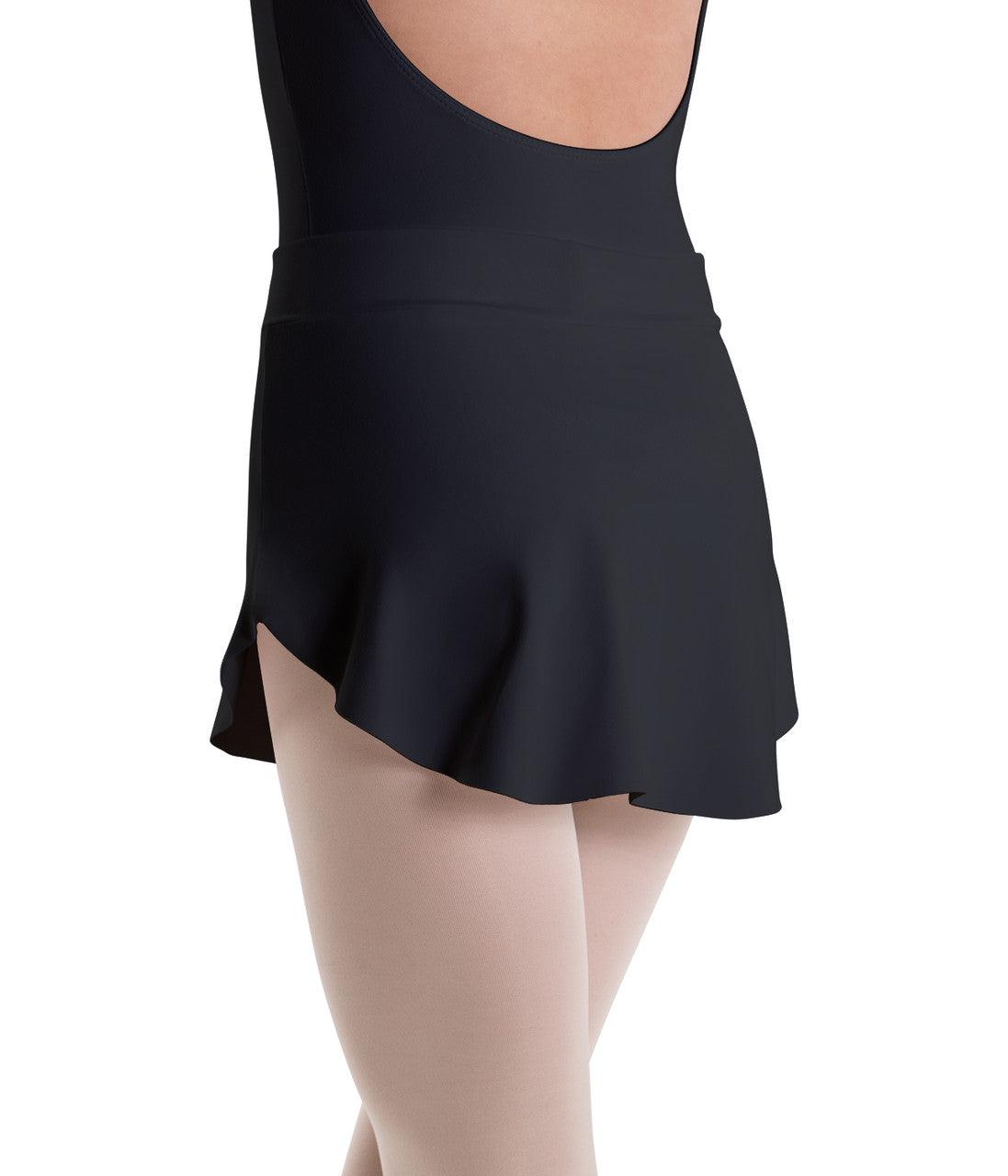Motionwear Pull-On Skirt with Unfinished Hem - Stretchy Comfort Skirt for Yoga, Dance & Casual Wear - Women's Elastic Waist Flowy Skirt