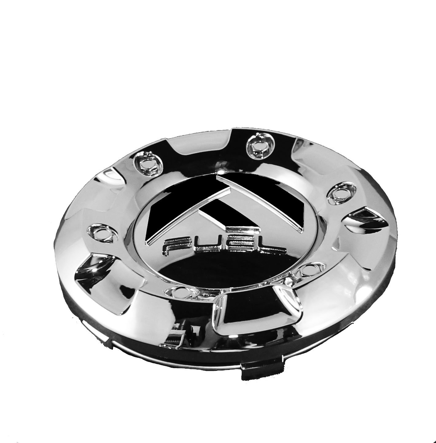 Fuel Wheels Custom Center Cap Chrome (Set of 2) #1002-43 - Premium Hubcap Accessories for Car & Truck Customization, Perfect for Off-Road & Show Vehicles