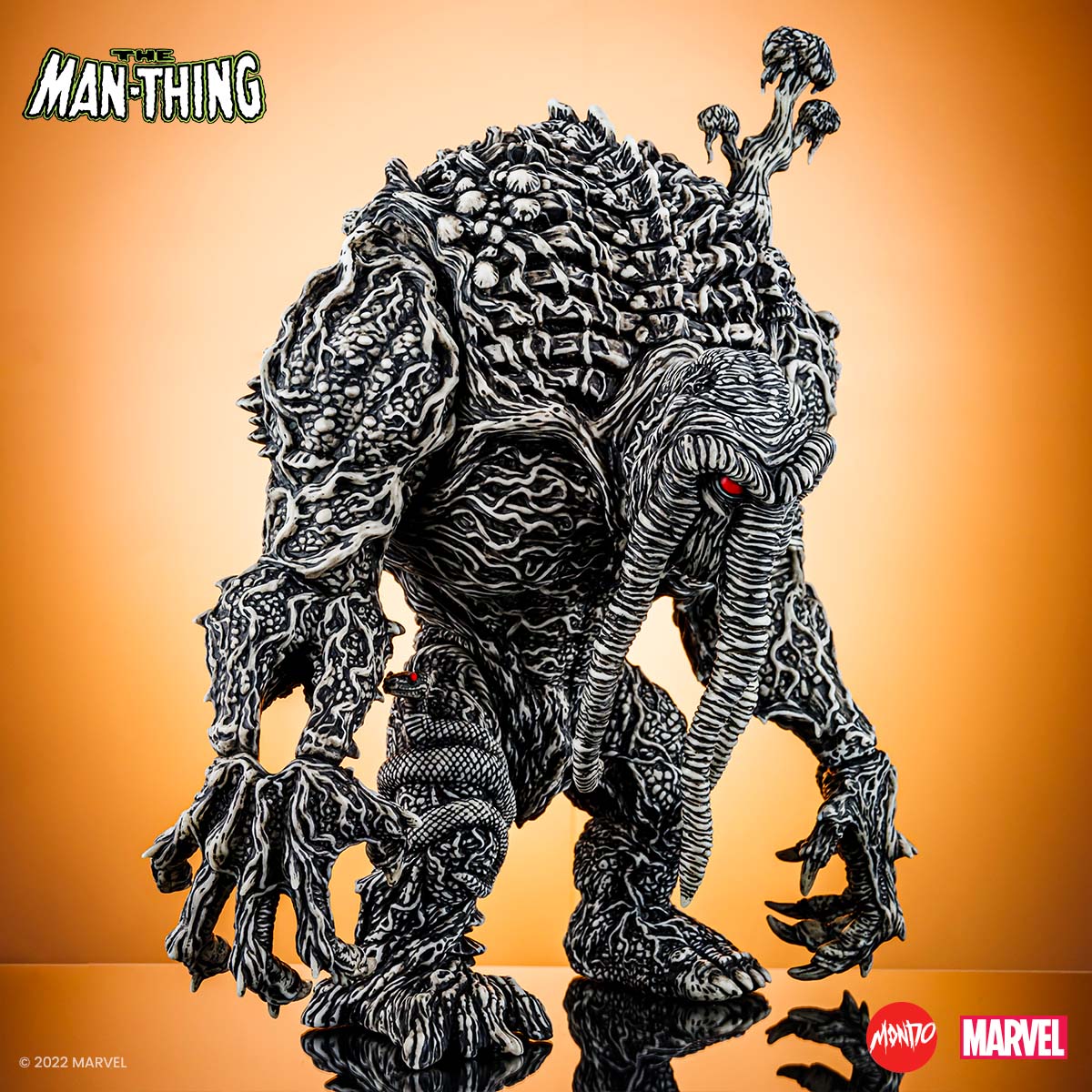 Man Thing Designer Vinyl Figure - Pen & Ink Variant SDCC Exclusive Collectible Toy for Marvel Fans & Comic Con Enthusiasts | Perfect for Display, Gift Giving & Pop Culture Collections