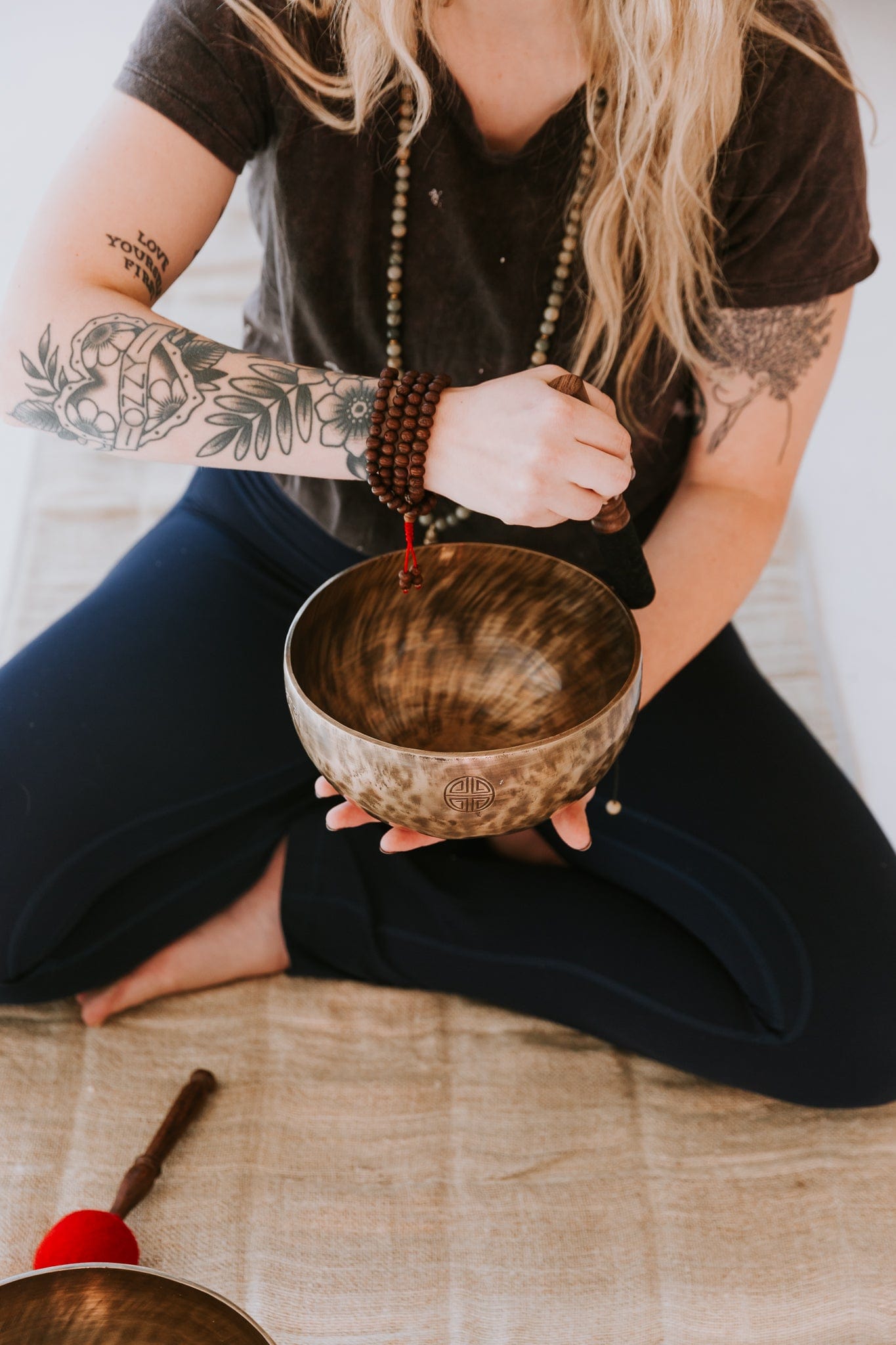 108 Bead Dark Raktu Prayer Mala - Buddhist Meditation Beads for Mindfulness, Yoga & Spiritual Practice - Handmade Wooden Mala Necklace for Stress Relief & Chanting