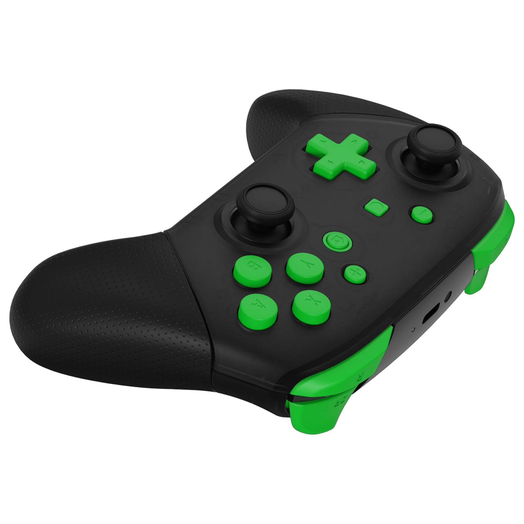 eXtremeRate DIY Replacement Full Set Buttons for Nintendo Switch Pro Controller - Green (KRP317) | Customize Your Gaming Experience | Perfect for Switch Pro Controller Modding & Repair