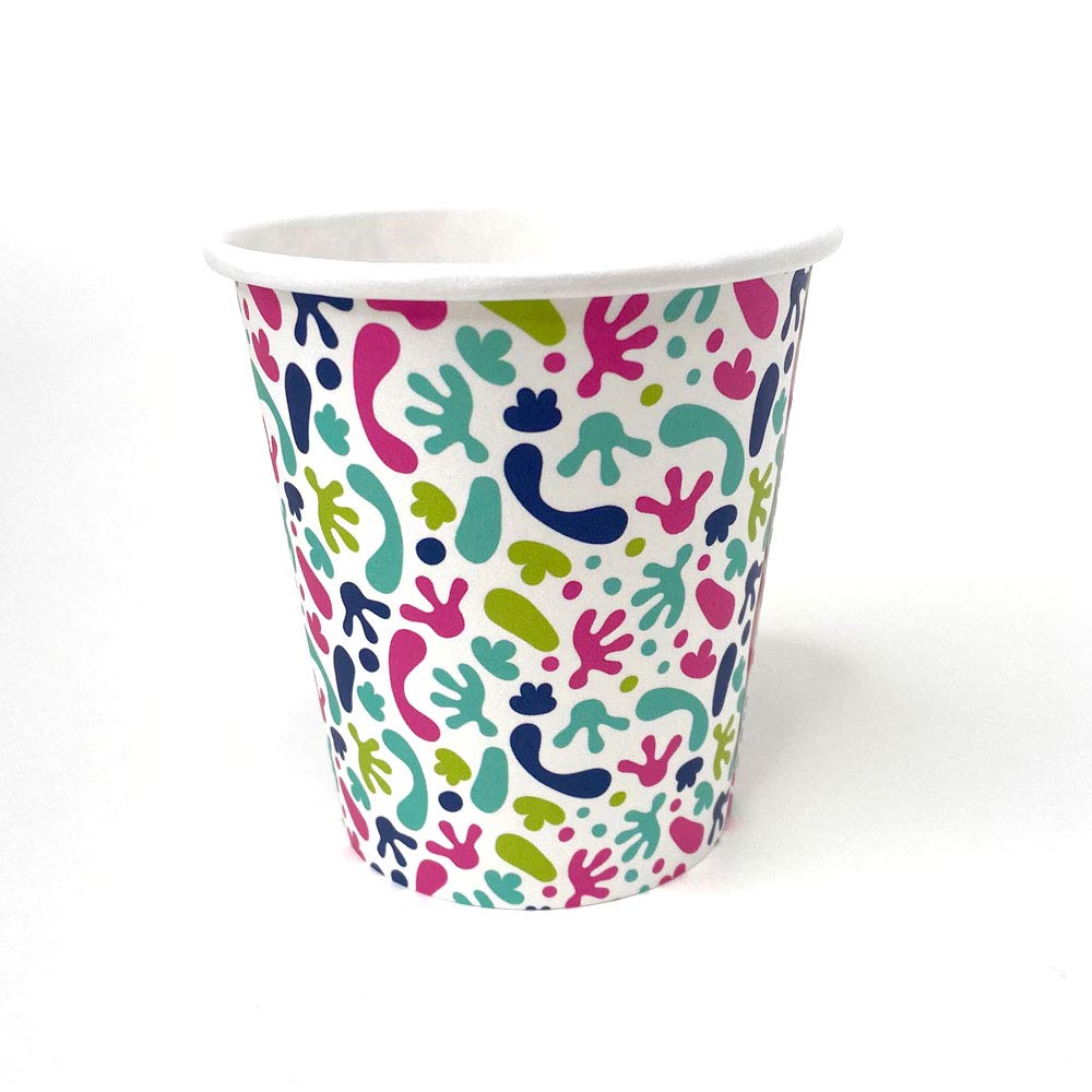 10-Pack Slime Themed Disposable Paper Cups (9oz) - Fun Girls Birthday Party Supplies by AmandaCreation - Perfect for Kids Parties, School Events & Themed Celebrations