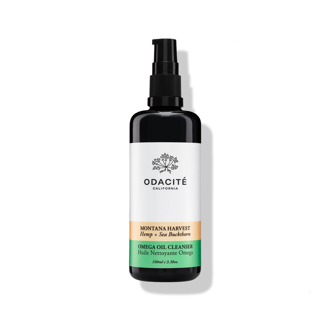 Montana Harvest Omega Oil Cleanser with Hemp & Sea Buckthorn - Gentle Facial Cleansing Oil for Dry & Sensitive Skin - Perfect for Daily Skincare Routine & Makeup Removal