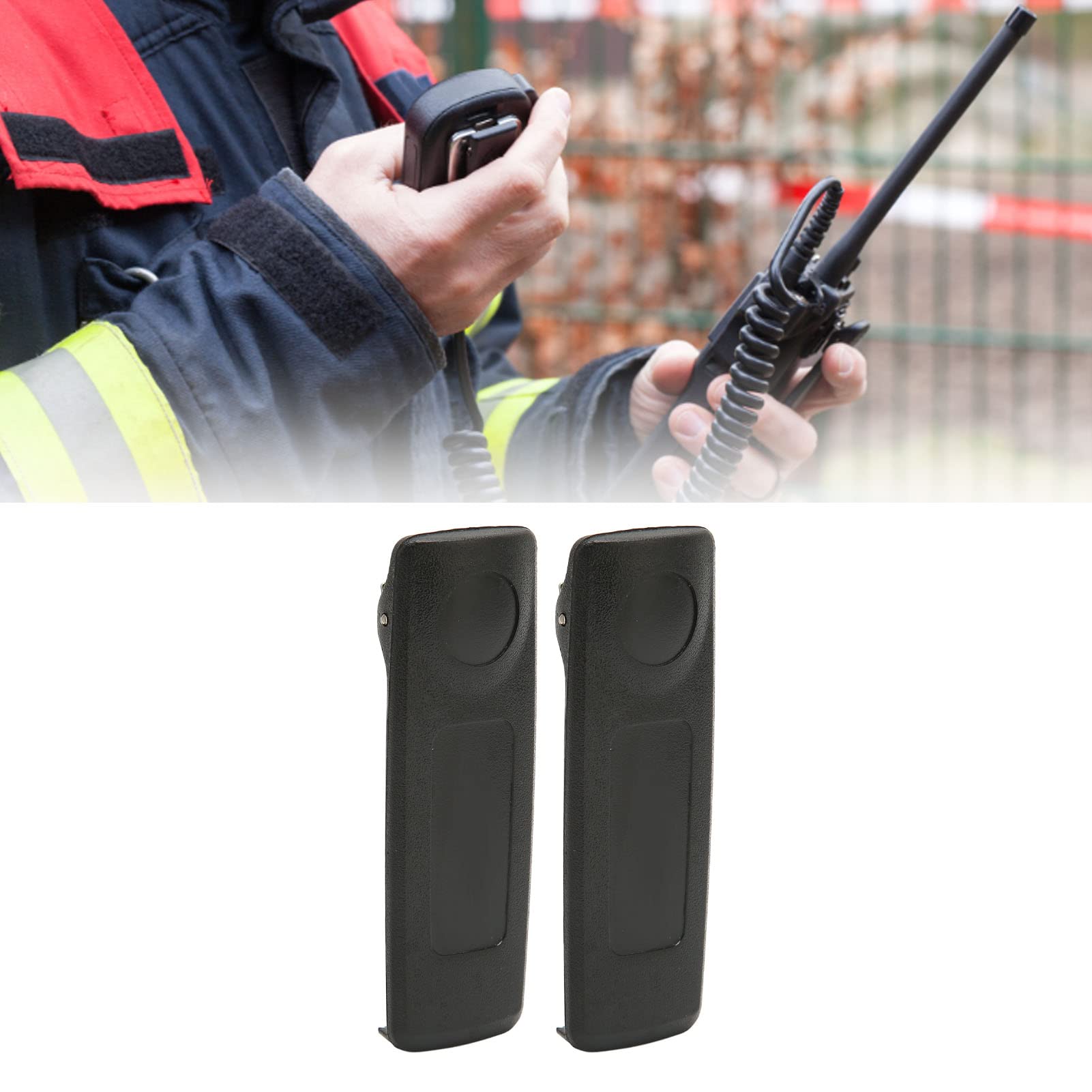 XPR 6550 XPR 7550 XiR P8268 XiR P6600 XPR 3300 GP328D Two Way Radio Belt Clip Replacement - 2PCS Walkie Talkie Belt Holder for Portable Radios - Perfect for Construction, Security & Outdoor Communication