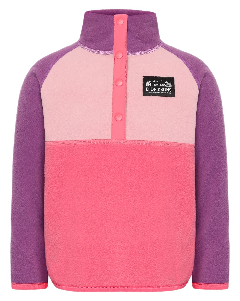 Didriksons Kids Monte Half Button Fleece Jacket - Warm & Cozy Fleece Outerwear for Boys & Girls - Perfect for School, Outdoor Play & Winter Adventures