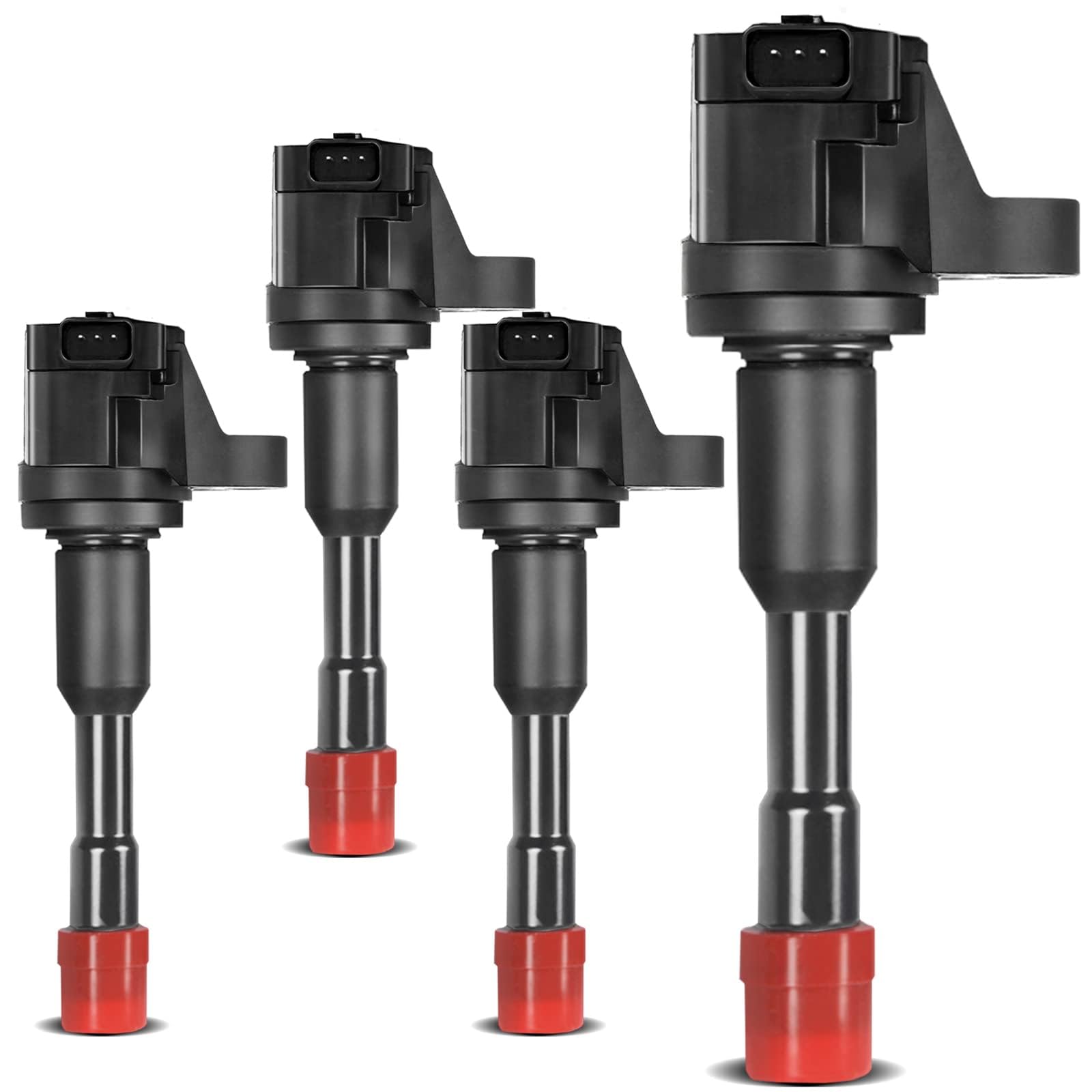 Premium 4-Piece Ignition Coil Pack Set - Compatible with 2003-2011 Honda Civic Hybrid 1.3L L4 Engine | Reliable Performance for Smoother Acceleration & Fuel Efficiency | Perfect for Daily Commuting & City Driving