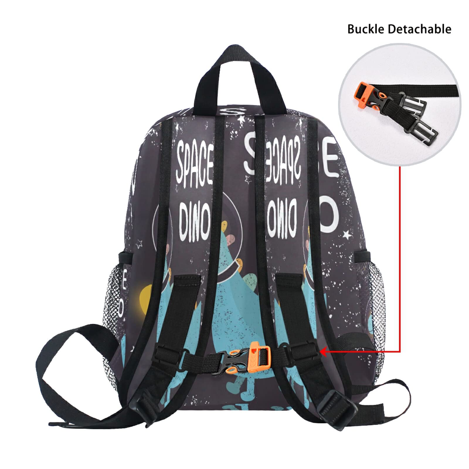 Senya Space Dinosaur Kids Backpack with Adjustable Chest Strap - Lightweight Preschool School Bag for Boys & Girls - Perfect for Daycare, Kindergarten & Outdoor Adventures