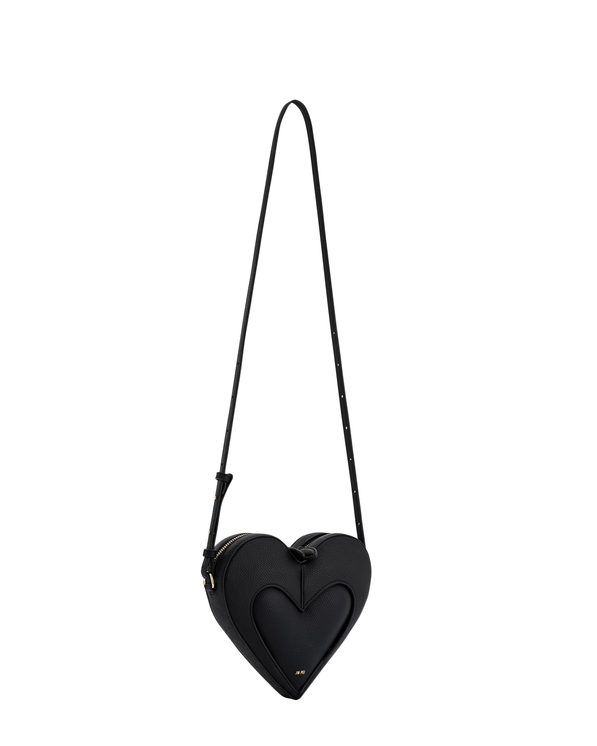 JW PEI Women's Francisca Heart Shaped Crossbody Bag - Stylish Vegan Leather Purse for Date Night, Valentine's Gift & Everyday Use