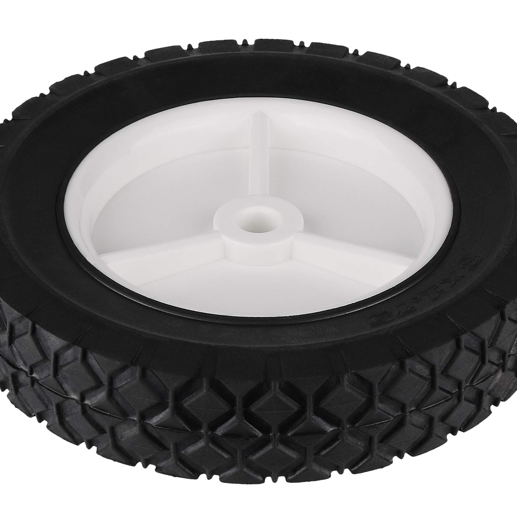 2PCS Universal Plastic Wheels 72-108 Oregon Replacement for Craftsman AYP MTD Lawn Mower - Fits Radio Flyer Wagon, BBQ Grill, Trash Can, Hand Truck & Lawn Sprayer - Durable Outdoor Utility Wheels for Garden Equipment and Yard Tools