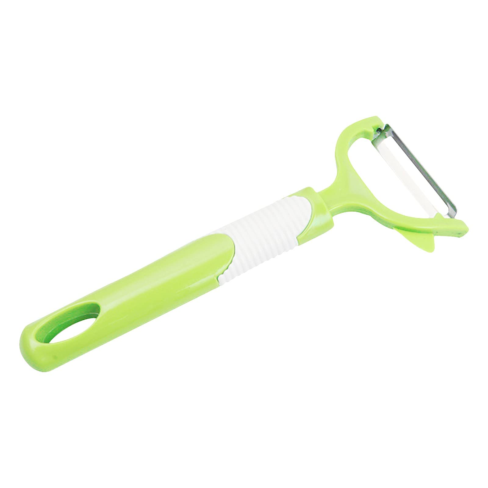 Premium Stainless Steel Vegetable Peeler with Ergonomic Plastic Handle - Efficient Potato, Carrot, Cucumber & Fruit Peeler for Kitchen - Perfect for Meal Prep, Salad Making & Healthy Cooking (Green)