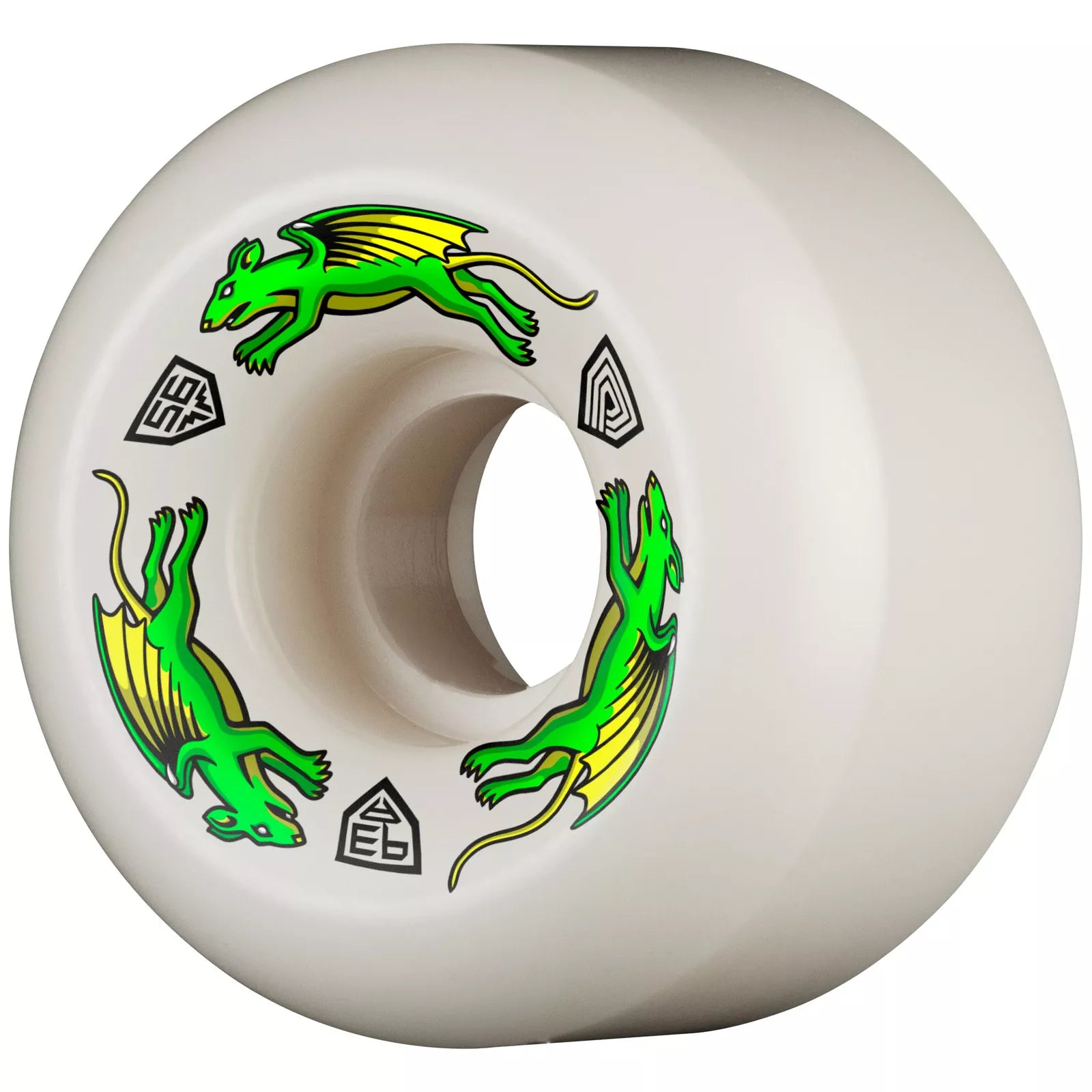 Powell Peralta Dragon Formula Wheels Nano Rat 93A 56mm x 39mm A2 - High Performance Skateboard Wheels for Street & Park Skating
