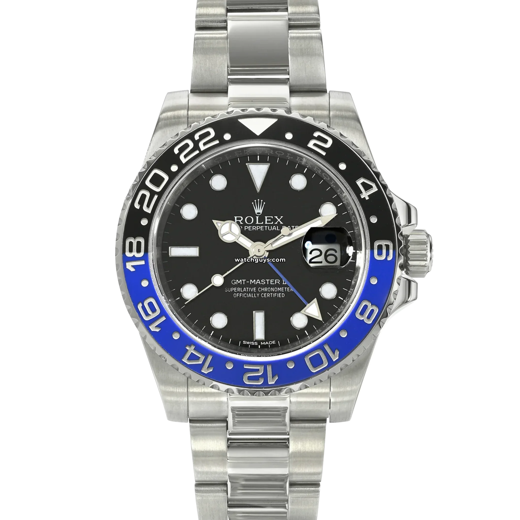 Rolex GMT Master II 116710BLNR Batman Watch - Luxury Swiss Automatic Men's Timepiece with Blue & Black Ceramic Bezel - Perfect for Travel, Business & Collectors