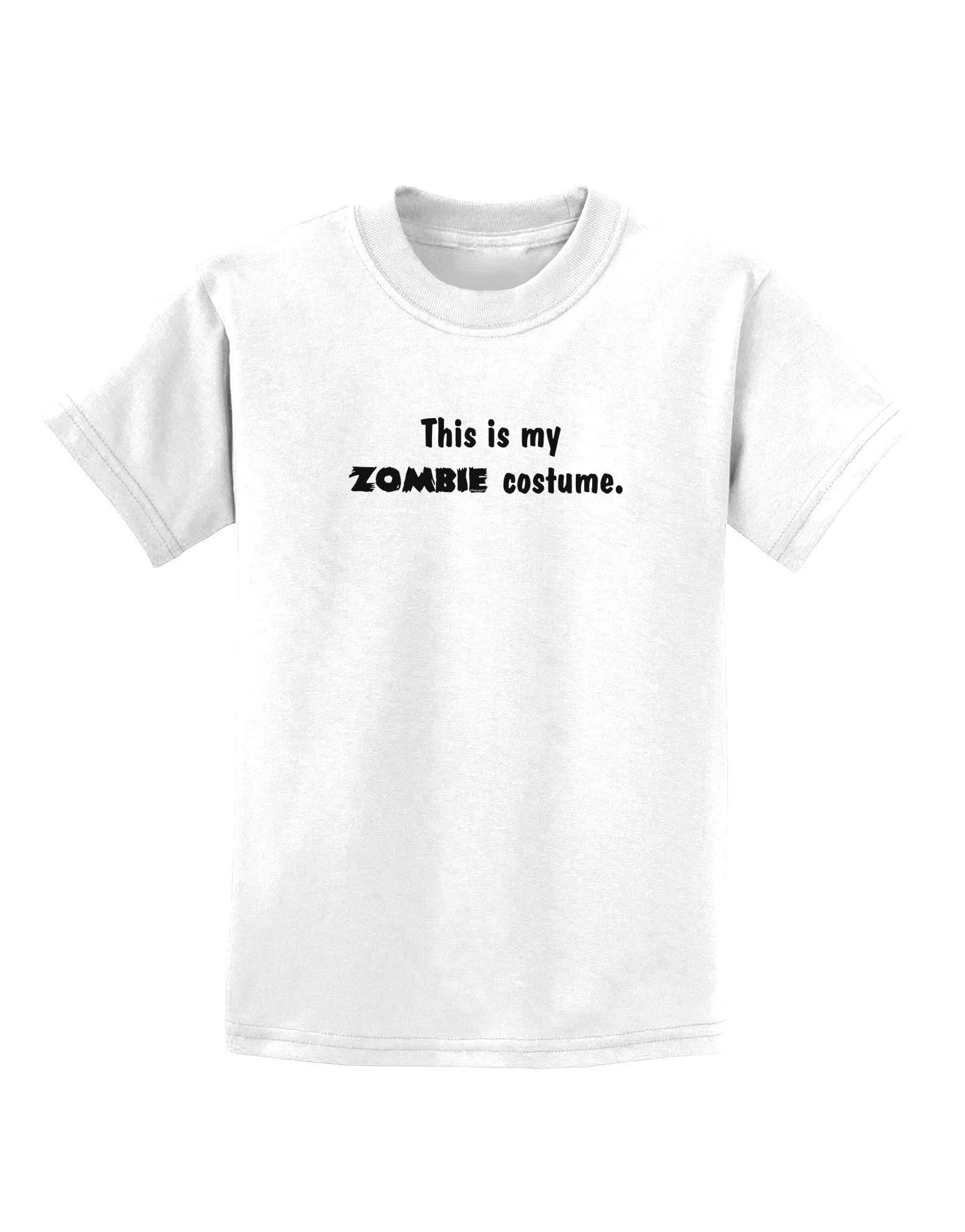 TooLoud This is My Zombie Costume - Funny Halloween Kids T-Shirt for Boys & Girls | Perfect for Halloween Parties, Trick or Treating & Costume Contests