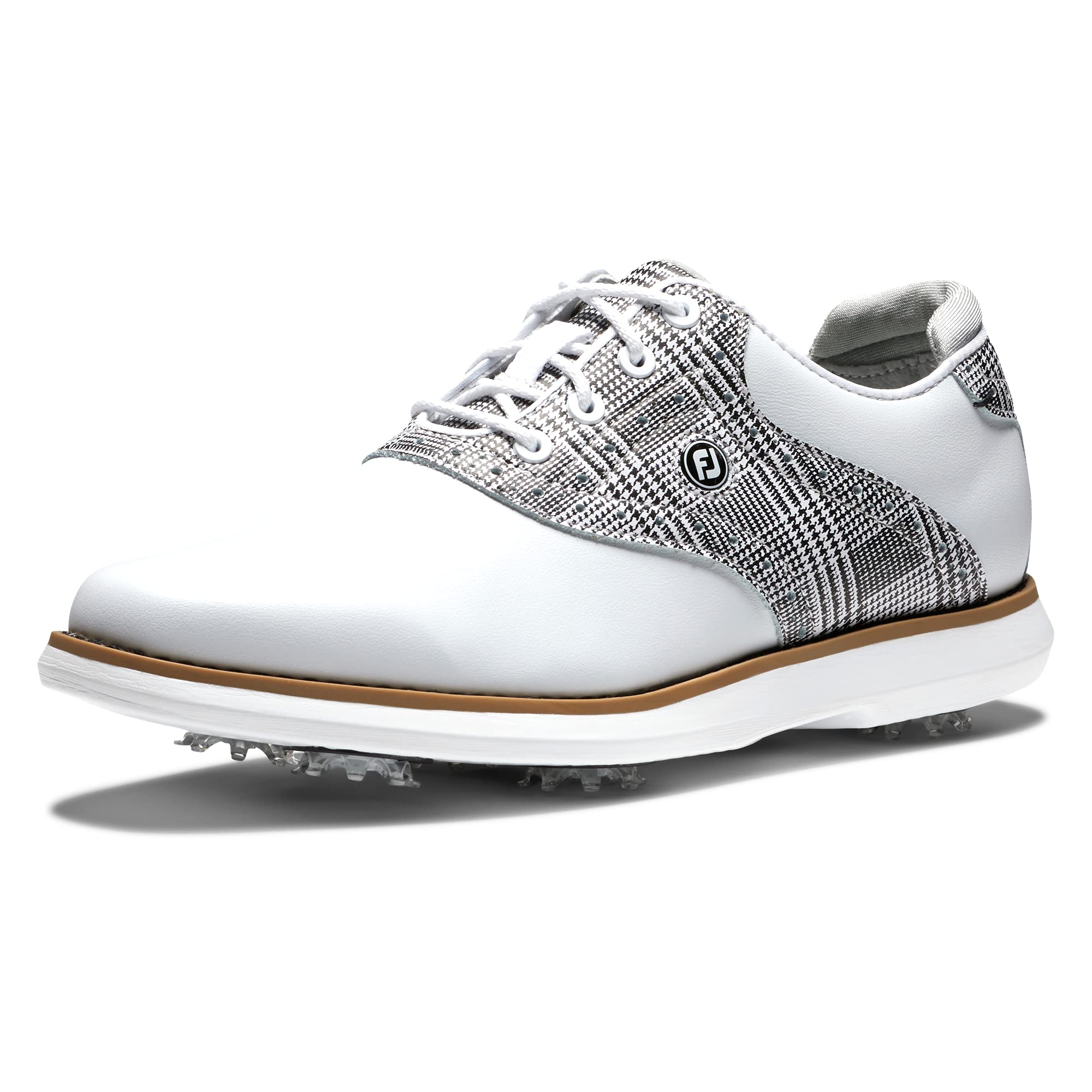 FootJoy Women's Traditions Golf Shoes - Comfortable & Waterproof Spiked Golf Shoes for Women - Perfect for Golf Course & Outdoor Sports