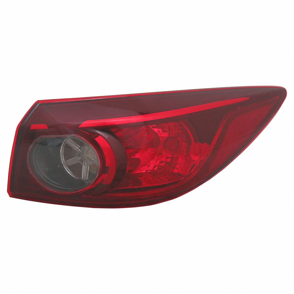 Mazda 3 Tail Light Assembly 2014-2016 Right Passenger Side DOT Certified - BJT1-51-150A Replacement for Sedan Models with Bulb Included | Perfect for Night Driving and Enhanced Vehicle Safety