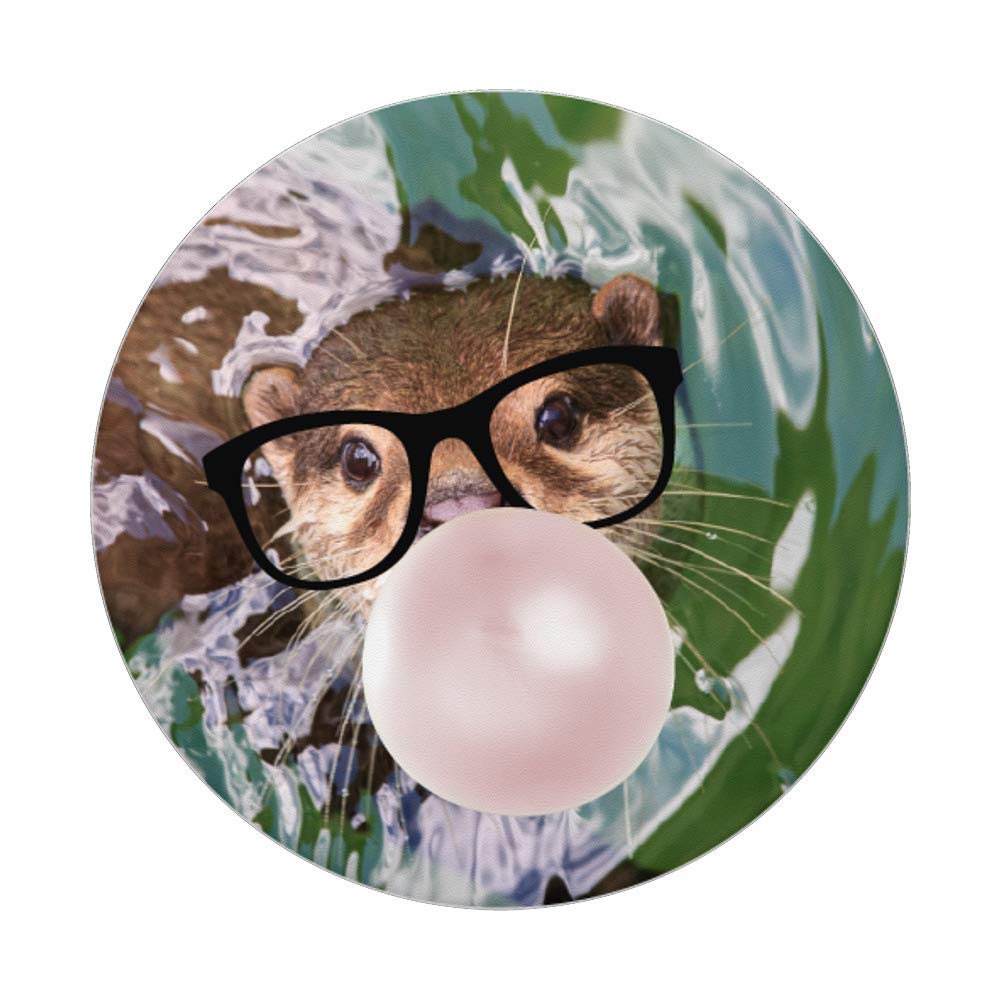 Otter Chewing Bubblegum PopGrip - Swappable Phone Grip for Fun & Protection