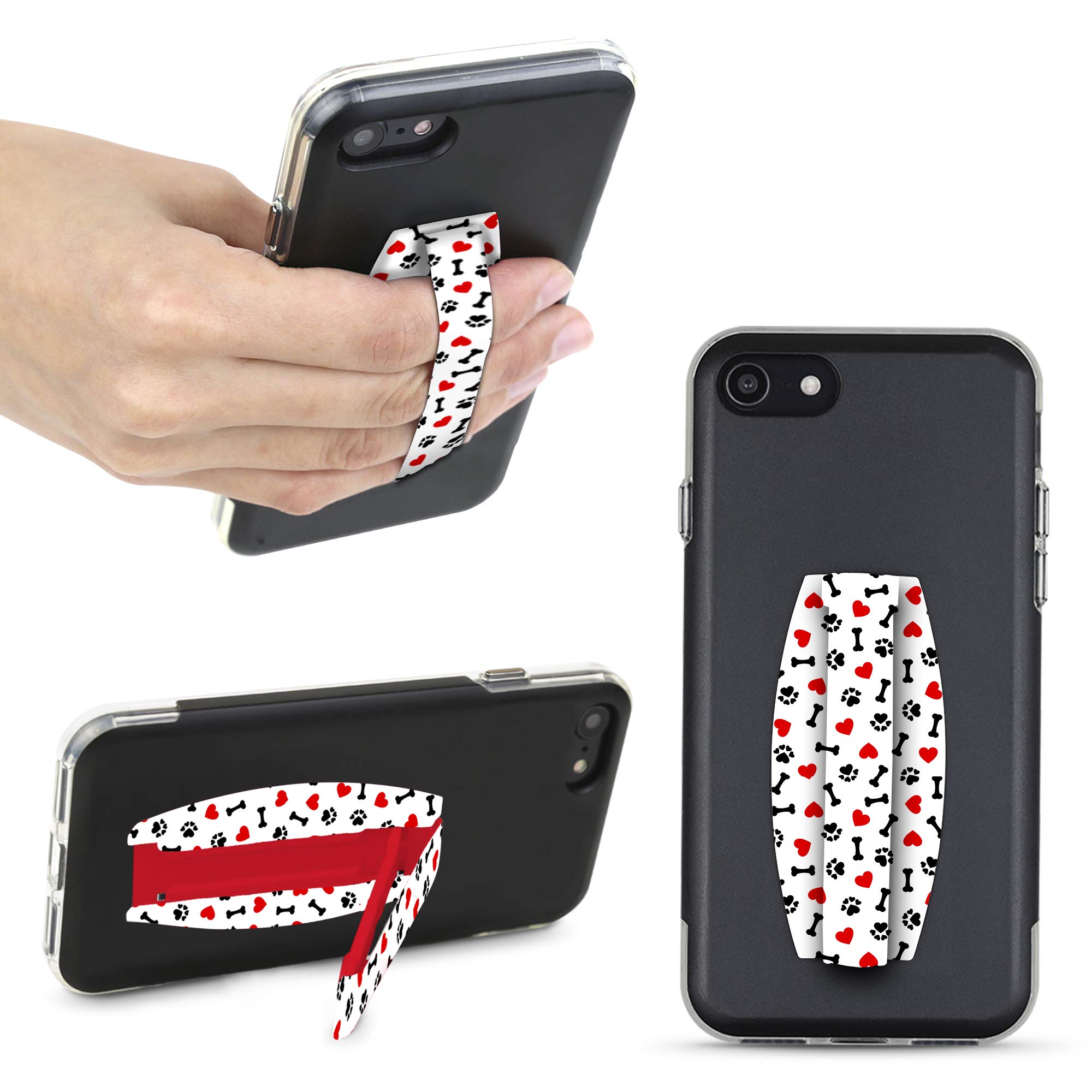 Gear Beast Universal Cell Phone Grip - Ultra Slim Elastic Finger Holder & Phone Stand for iPhone, Samsung, Smartphones - Perfect for Gaming, Watching Videos, and Taking Selfies
