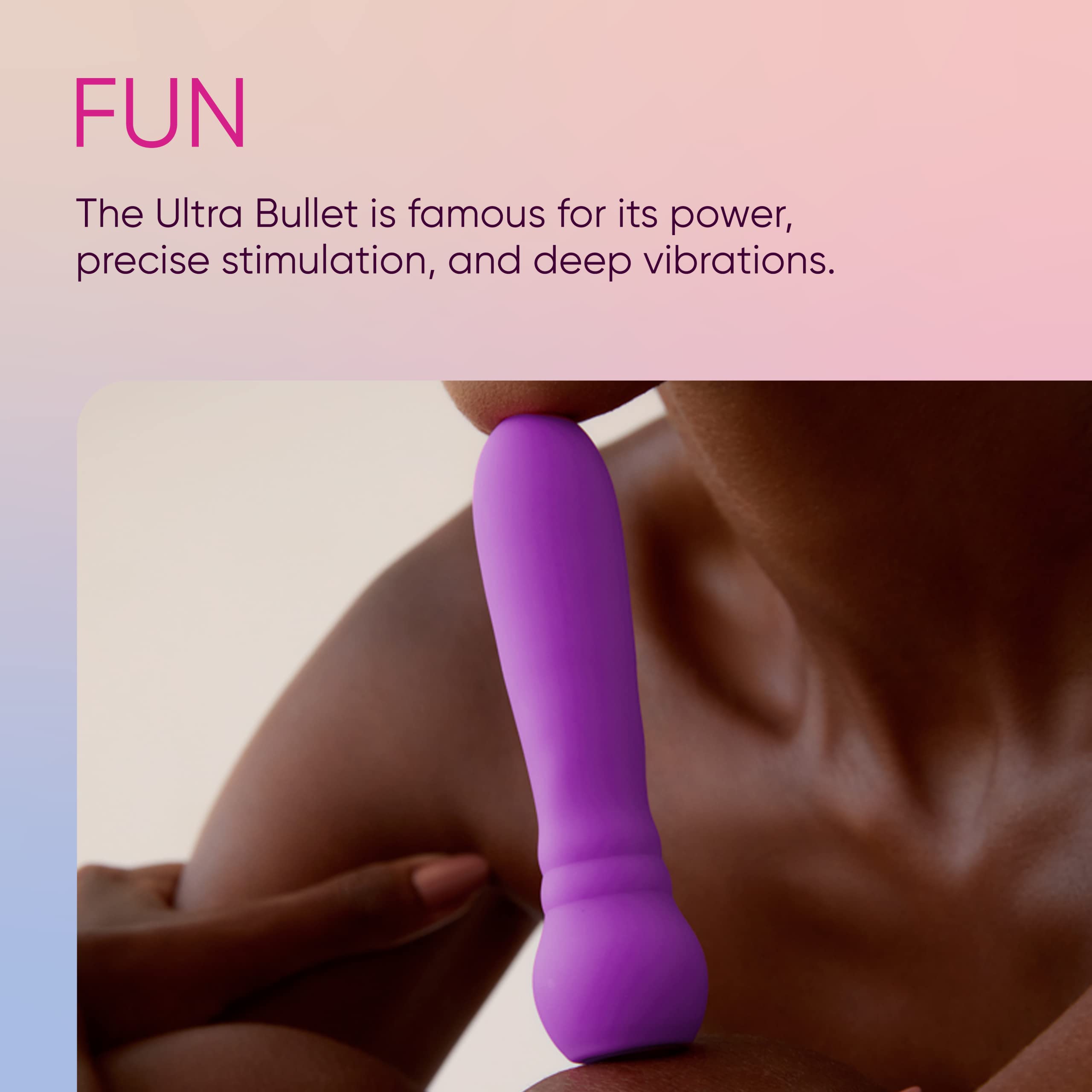 Premium Ultra Bullet Vibrator - 20 Powerful Vibration Modes, Waterproof & Whisper Quiet for Discreet Pleasure - Rechargeable Magnetic USB Charging - Body-Safe Silicone Clitoral & Nipple Stimulator - Perfect for Solo Play, Couples & Travel