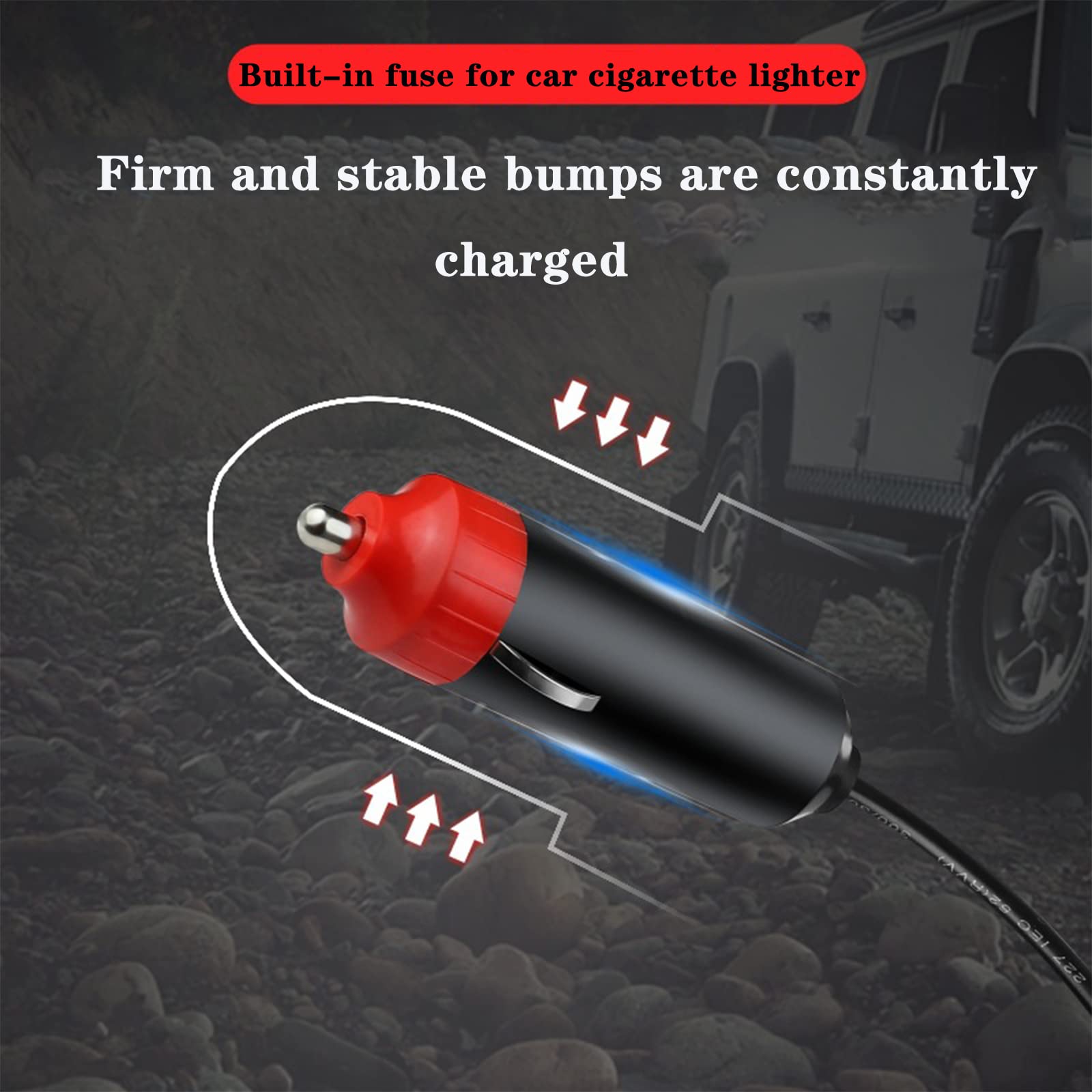 24V Portable Car Fan Heater & Defroster - 2-in-1 Electric Dash Fan with Cigarette Lighter Plug for Auto, Sedan, Pickup & Van | Fast Heating & Defrosting | Perfect for Winter Driving & Cold Weather Commutes