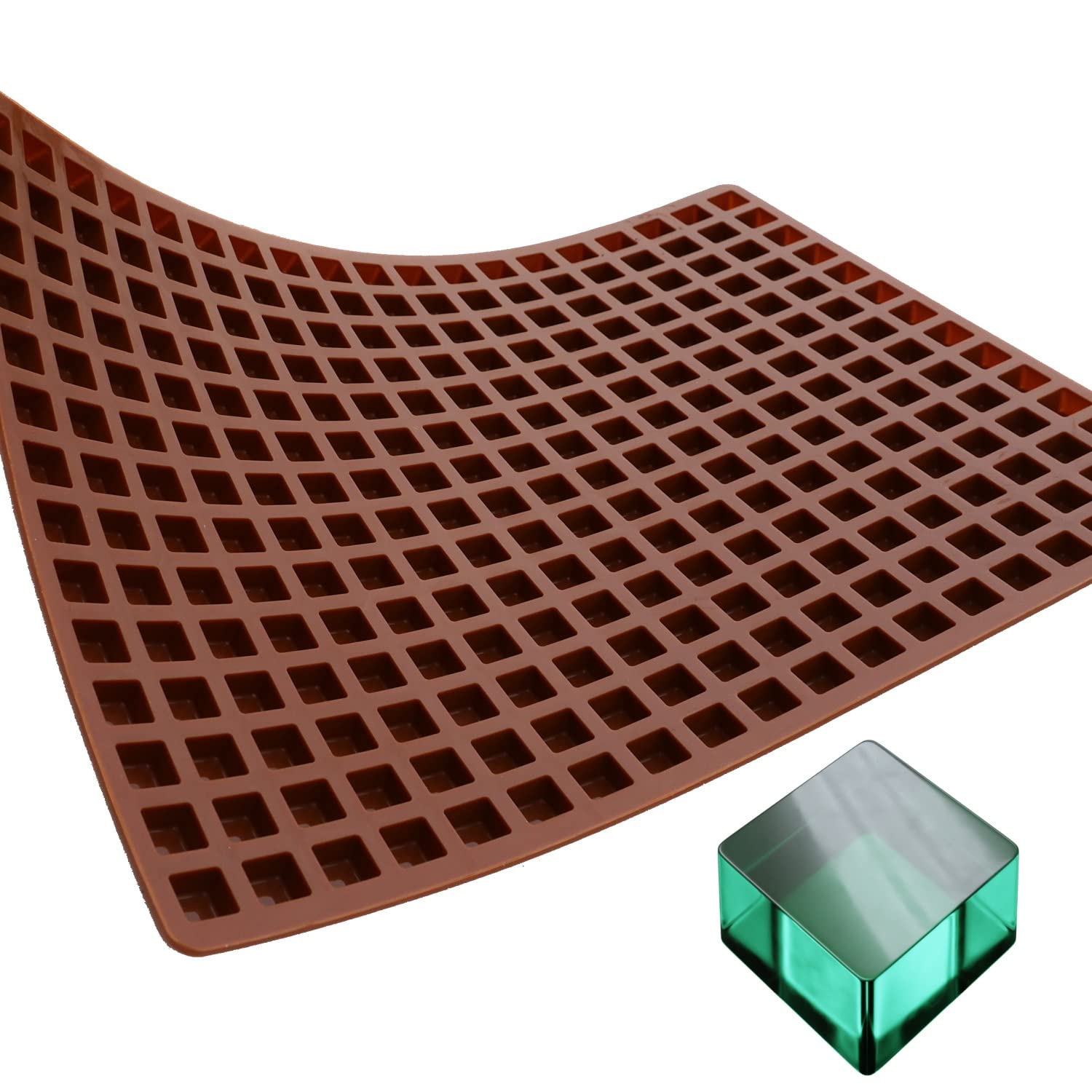 Premium Square Silicone Candy Mold - 266 Cavity 2mL for Chocolate, Gummy, Jelly & Soap Making - Perfect for DIY Crafts, Baking, Party Favors & Small Business Production