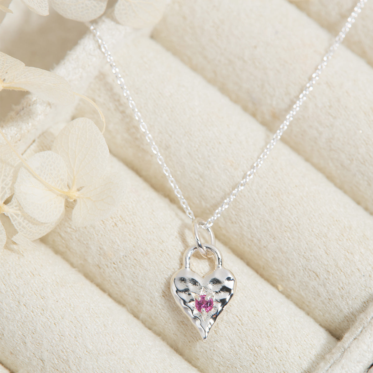 Pink Tourmaline Heart Necklace for Women - Romantic Jewelry Gift for Valentine's Day, Anniversary & Special Occasions
