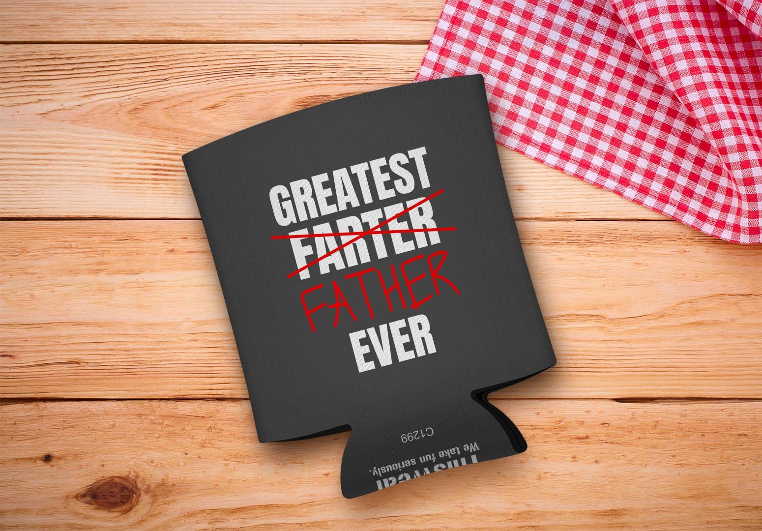 Best Dad Ever Gift Set - 96-Pack Can Coolers for Father's Day, Birthday & BBQ - Funny 'Greatest Farter Father' Beer Koozies for Outdoor Parties, Sports Events & Dad Jokes