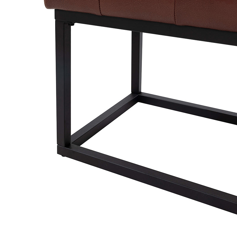 Rosana Genuine Leather Multi-Functional Storage Bench with Cushion Top - Perfect for Entryway, Bedroom, or Living Room Seating and Storage
