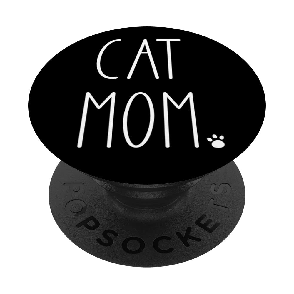 Paw Print Cat Lover PopSockets Swappable PopGrip - Perfect Gift for Cat Moms & Crazy Cat Ladies - Great for Phones, Tablets, and Laptops